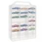 Cutie depozitare masinute pentru copii, 46 compartimente, cleme prindere, 33x25x8,5 cm, transparent Cutie depozitare masinute pentru copii, 46 compartimente, cleme prindere, 33x25x8,5 cm, transparent