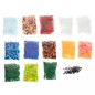 Set 6500 margele de calcat + sabloane, multicolor, cutie 17 x 17 x 16,5 cm