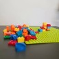 Blocuri construit, joc creativ cu 514 piese, 8 bile incluse, ABS, multicolor
