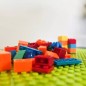 Blocuri construit, joc creativ cu 514 piese, 8 bile incluse, ABS, multicolor