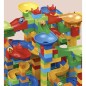 Blocuri construit, joc creativ cu 514 piese, 8 bile incluse, ABS, multicolor