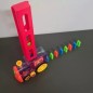 Tren interactiv pentru copii, 60 piese domino, plastic multicolor