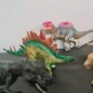 Set figurine dinozauri pentru copii, 6 piese, plastic, 7x13 cm, multicolor