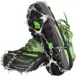 Crampoane pentru pantofi de munte, marime 44-47, flexibile, husa transport, otel si silicon, set 8 buc