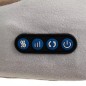 Perna masaj gat, functie incalzire, spuma memorie, 3 functii, husa detasabila, intrare USB, poliester/burete, 23x25x12 cm