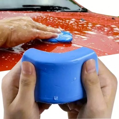 Argila decontaminare lac auto, pentru suprafetele vopsite, 9x6,5x1,5cm, albastru