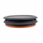 Boluri pliabile bucatarie, set 3 bucati, 0,4/0,85/1,65L, plastic/silicon, gri/portocaliu