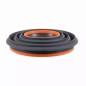 Boluri pliabile bucatarie, set 3 bucati, 0,4/0,85/1,65L, plastic/silicon, gri/portocaliu