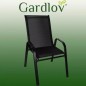 Set 4 scaune gradina, rezistenta intemperii, rezistenta UV, otel, 55x70x92 cm, negru Set 4 scaune gradina, rezistenta intemperii, rezistenta UV, otel, 55x70x92 cm, negru