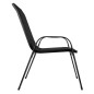 Set 4 scaune gradina, rezistenta intemperii, rezistenta UV, otel, 55x70x92 cm, negru Set 4 scaune gradina, rezistenta intemperii, rezistenta UV, otel, 55x70x92 cm, negru