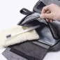 Geanta cosmetica barbati, waterproof, inchidere fermoar, textil, gri