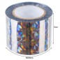 Banda reflectorizanta pentru alungat pasari, lungime 50 metri, latime 5 cm, argintiu Banda reflectorizanta pentru alungat pasari, lungime 50 metri, latime 5 cm, argintiu