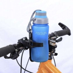Suport sticla apa pentru bicicleta, prindere ghidon, suruburi prindere, plastic, negru