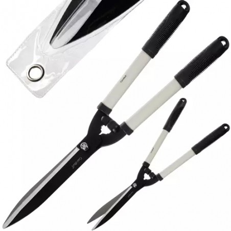 Foarfeca de gradina, maner antialunecare, otel/plastic, 55cm, negru/argintiu