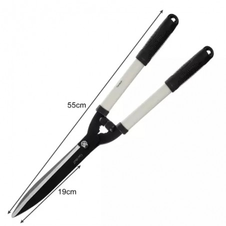 Foarfeca de gradina, maner antialunecare, otel/plastic, 55cm, negru/argintiu