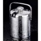 Galeata pentru gheata, otel inoxidabil, 1.3 litri, 20x14,5 cm, argintiu