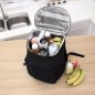 Rucsac termic camping, impermeabil, bretele reglabile, spuma si PVC, 43x33x19cm, negru