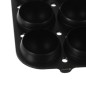 Forme pentru cuburi de gheata, silicon, reutilizabile, 22x15x6,5 cm, negru