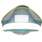 Cort de plaja cu piscina pentru copii, protectie UV, poliester, 56x56x3cm, albastru/galben Cort de plaja cu piscina pentru copii, protectie UV, poliester, 56x56x3cm, albastru/galben