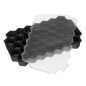 Forme din silicon pentru cuburi de gheata, 37 forme, 20,5x12x2 cm, negru