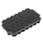 Forme din silicon pentru cuburi de gheata, 37 forme, 20,5x12x2 cm, negru