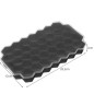 Forme din silicon pentru cuburi de gheata, 37 forme, 20,5x12x2 cm, negru