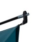 Cort pentru plaja, semi-deschis, inchidere cu fermoar, maner transport, fibra sticla/PE, 2,2x1,2x1,2m