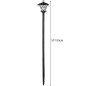 Lampa solara exterioara, felinar 2 in 1, 53 LED-uri, lumina calda, rezistenta intemperii, IP44, 600mAh, ABS, 55-157x17 cm, negru