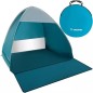 Cort plaja, protectie UV, husa, inchidere fermoar, 150x120x100 cm, alb albastru Cort plaja, protectie UV, husa, inchidere fermoar, 150x120x100 cm, alb albastru