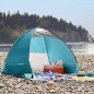 Cort plaja, protectie UV, husa, inchidere fermoar, 150x120x100 cm, alb albastru Cort plaja, protectie UV, husa, inchidere fermoar, 150x120x100 cm, alb albastru