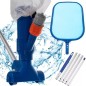 Kit curatare piscina 2 in 1, aspirator si plasa, maner transport, baston telescopic Kit curatare piscina 2 in 1, aspirator si plasa, maner transport, baston telescopic