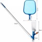 Kit curatare piscina 2 in 1, aspirator si plasa, maner transport, baston telescopic Kit curatare piscina 2 in 1, aspirator si plasa, maner transport, baston telescopic