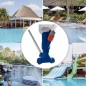 Kit curatare piscina 2 in 1, aspirator si plasa, maner transport, baston telescopic Kit curatare piscina 2 in 1, aspirator si plasa, maner transport, baston telescopic