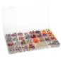 Set creativ accesorii bratari, 900 piese, margele, foarfece, diverse accesorii, multicolor