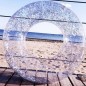 Colac gonflabil cu sclipici, supapa siguranta, PVC, 78cm