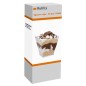 Set 50 cupe pentru desert, 120ml, forma piramida, plastic transparent, 5,8x5,8x7,4 cm