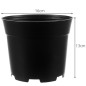 Set 10 ghivece plastic, reutilizabile, orificii scurgere, rezistenta temperaturi inalte, 2L