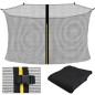 Plasa protectie trambulina, universala, fermoar inchidere, catarame, 365-374 cm, 8 bare sustinere Plasa protectie trambulina, universala, fermoar inchidere, catarame, 365-374 cm, 8 bare sustinere