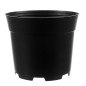 Set 100 ghivece, capacitate 2 litri, diametru 16 cm, reutilizabile, plastic, negru