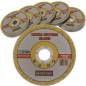 Set discuri pentru taiere metal, 50 bucati panza, suport universal, diametru 125 mm