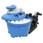 Bile filtrare pentru pompa piscina, 1,5kg nisip, 1,45g/cm3, alb
