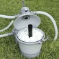 Bile filtrare pentru pompa piscina, 1,5kg nisip, 1,45g/cm3, alb