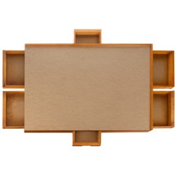 Tabla puzzle, maxim 1500 bucati, 6 sertare, lemn, 89x69x3,5 cm