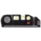 Nivel masurare laser, ruleta incorporata, boloboc, unghi 45 grade, 18x6x3 cm, negru