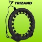 Aparat masaj talie hula hoop, 24 segmente, dimensiune reglabila, talie maxima 90 cm, negru