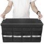 Organizator portbagaj, 3 compartimente, capacitate 50 litri, buzunar inchidere velcro, textil, 59x30x35 cm