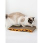Dispozitiv de zgariat pentru pisici, carton, reutilizabil, 22,5x43x4cm, maro