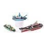 Puzzle 3D cu 3 nave portavion, carton multicolor