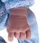 Papusa bebelus, aspect realistic, hainute incluse, caciula, inaltime 45 cm