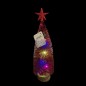 Bradut artificial de Craciun, ornament pentru masa, suport lemn, 32 cm, rosu Bradut artificial de Craciun, ornament pentru masa, suport lemn, 32 cm, rosu